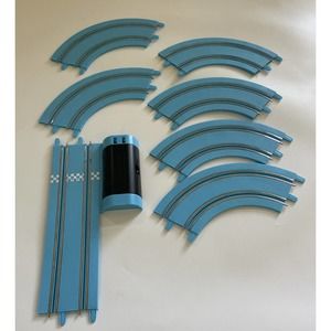 CARRERA TRACK Slot Car Mario Brothers Blue Curves Straight‎ UNTESTED Replacement